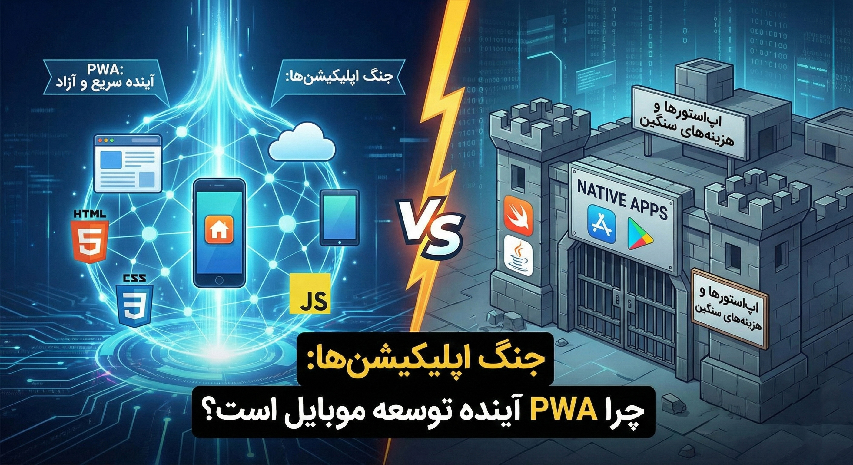 جنگ اپلیکیشن‌ها: چرا PWA آینده توسعه موبایل است؟